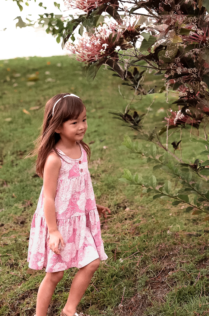 Lil Yaya Feelin' Like Florals Pink Dress