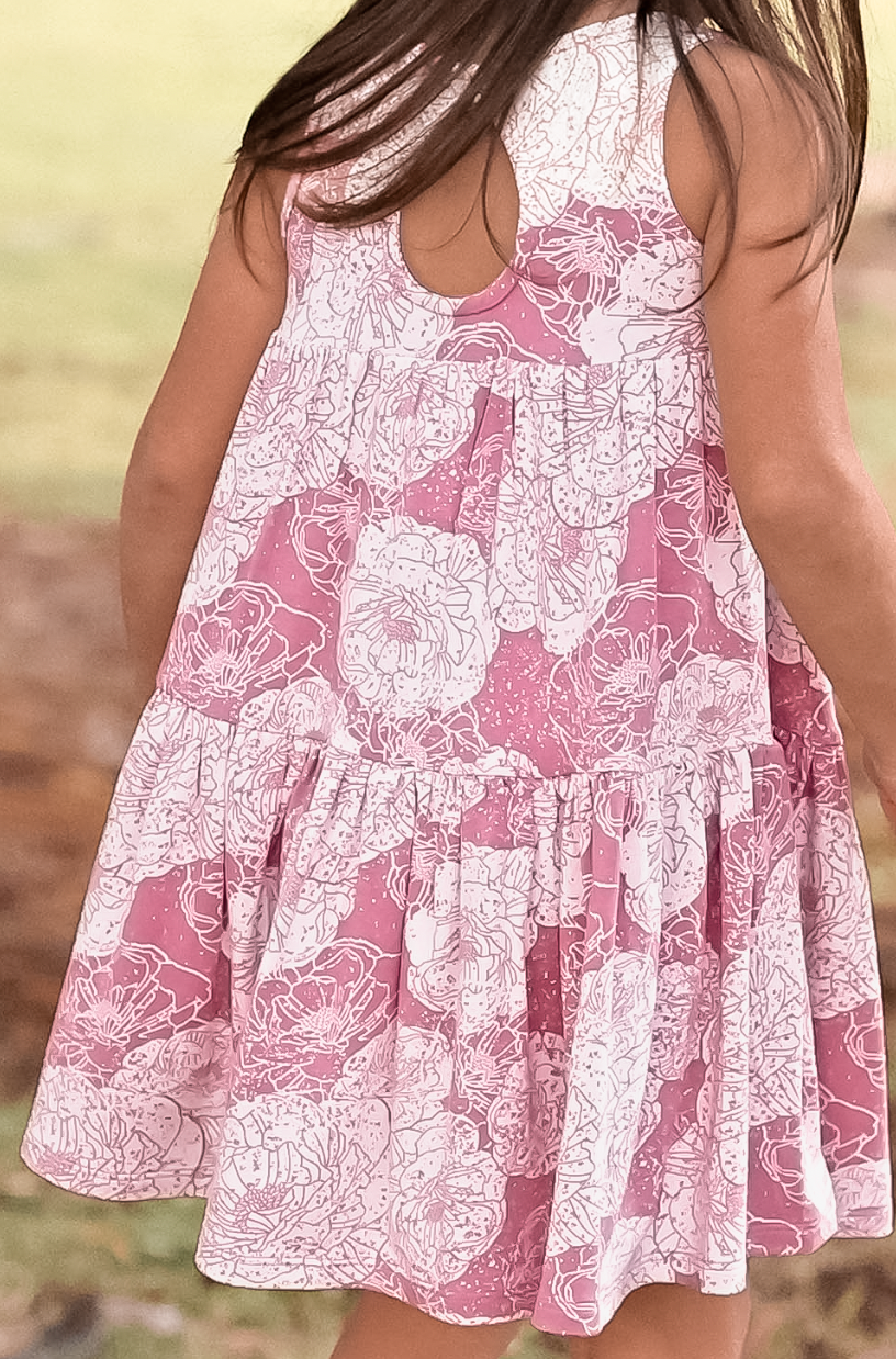 Lil Yaya Feelin' Like Florals Pink Dress