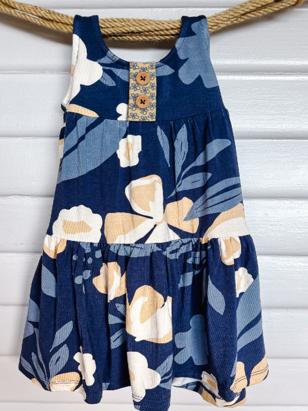 Lil Yaya Blue Valley Floral Dress