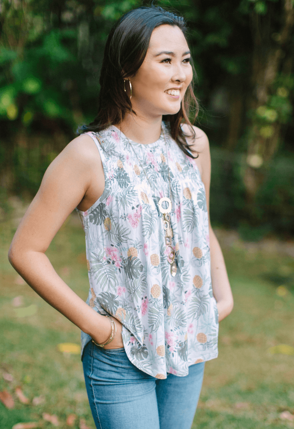 Esme Pineapple Party Blouse BLOUSE Cinnamon Girl