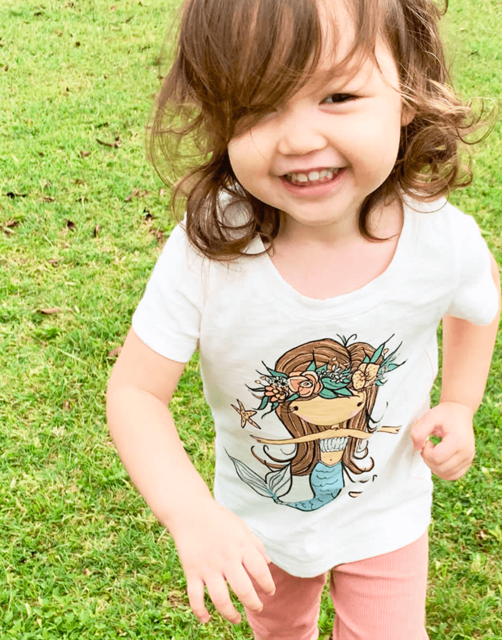 Lil Mermaid Starfish Tee (5518178222244)