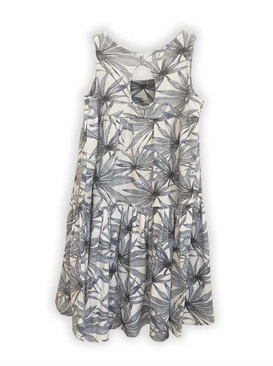 tropical print girl's dress