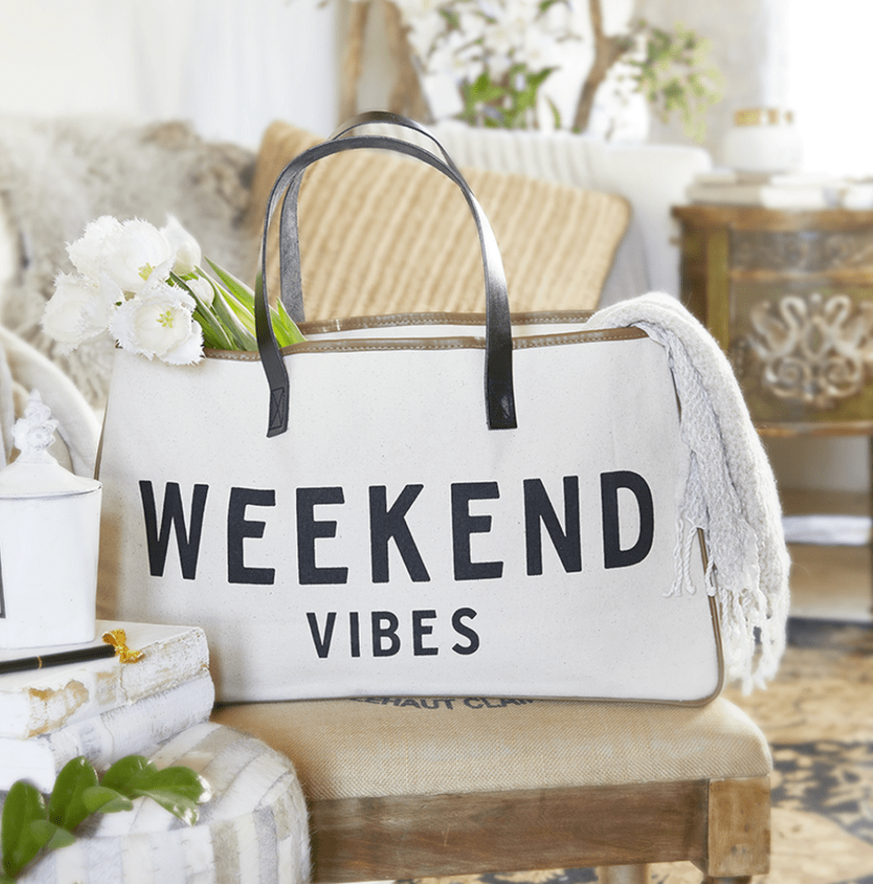 Cinnamongirl.com Tote Bag Weekend Vibes Tote