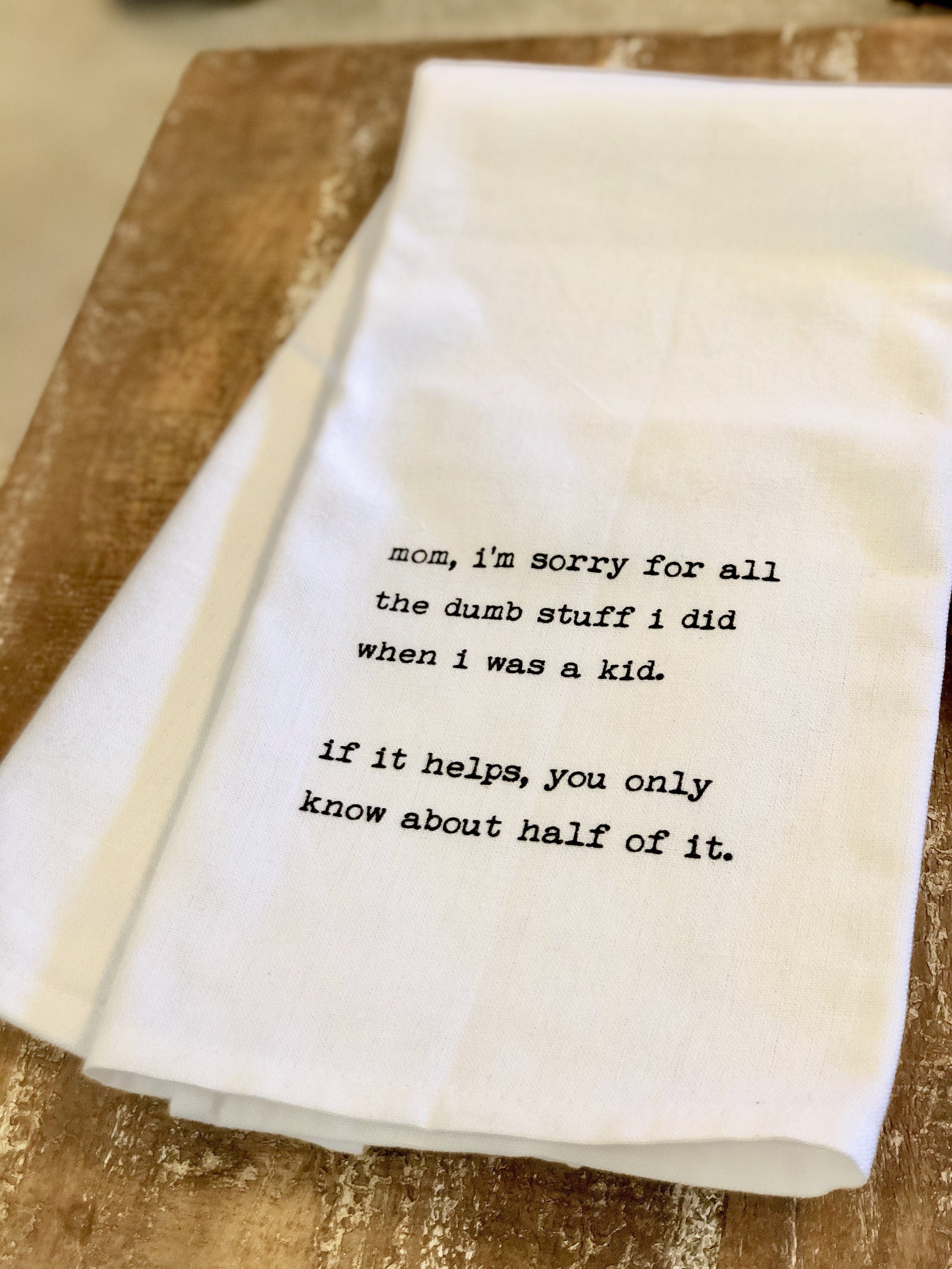 I'm Sorry for What I Said When I Was Hangry - Tea Towel