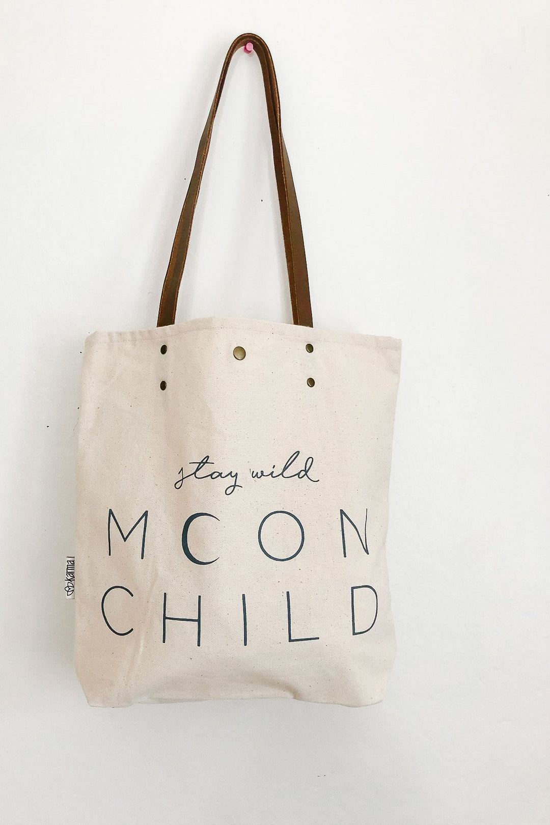 Karma Tote Bag Moon Child Canvas Tote