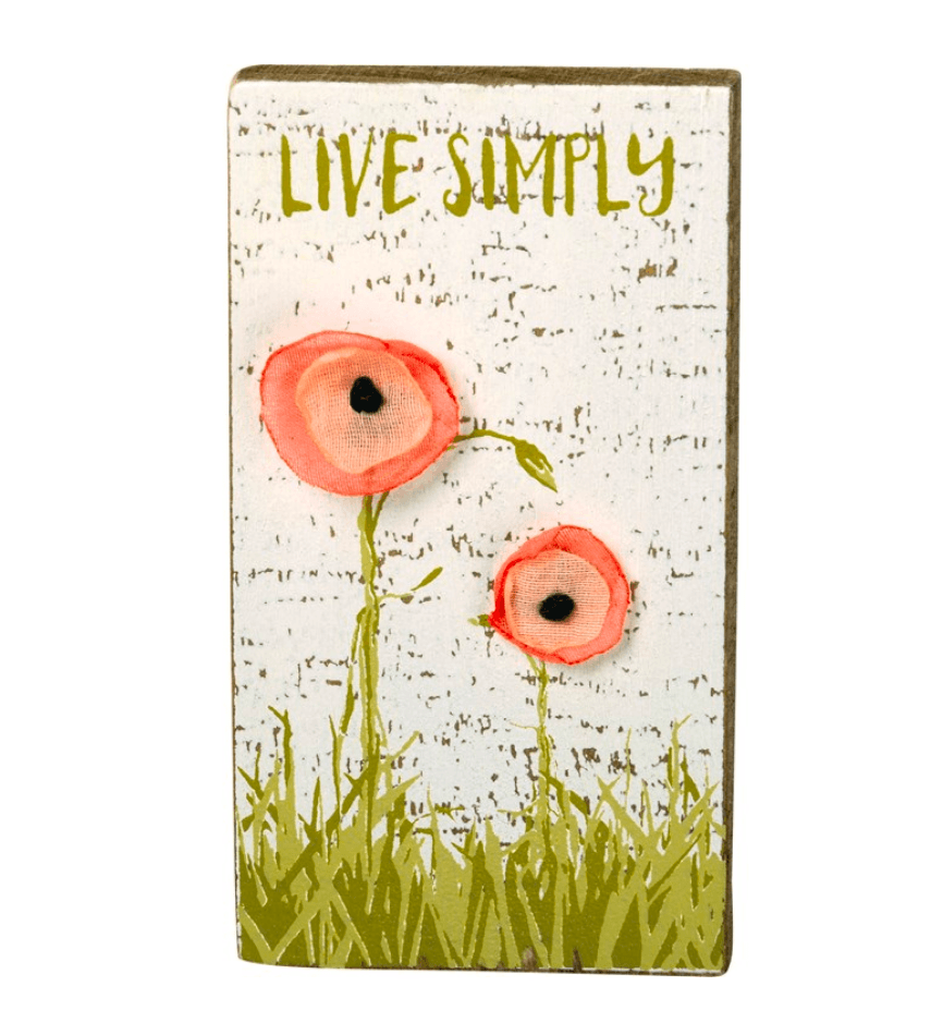 Live Simply Wood magnet (5544600174756)