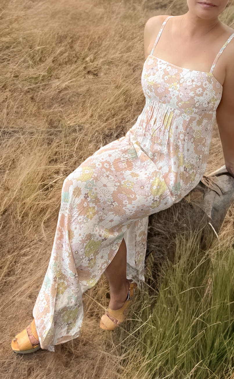 Kayla Maxi Dress in Flower Child