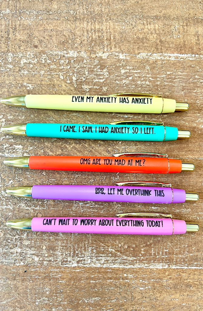 Daily Mantra Pens - Reminder Daily Mantra Pens, Daily Reminders Pens,  Reminders Daily Mantra Pens, Swear Word Daily Pen Set, Funny Weekly