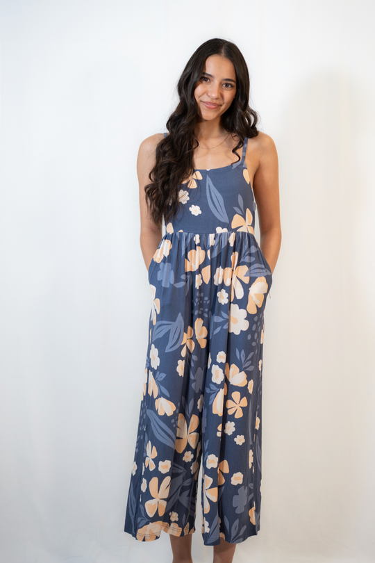 Micah Jumpsuit in Blue Valley