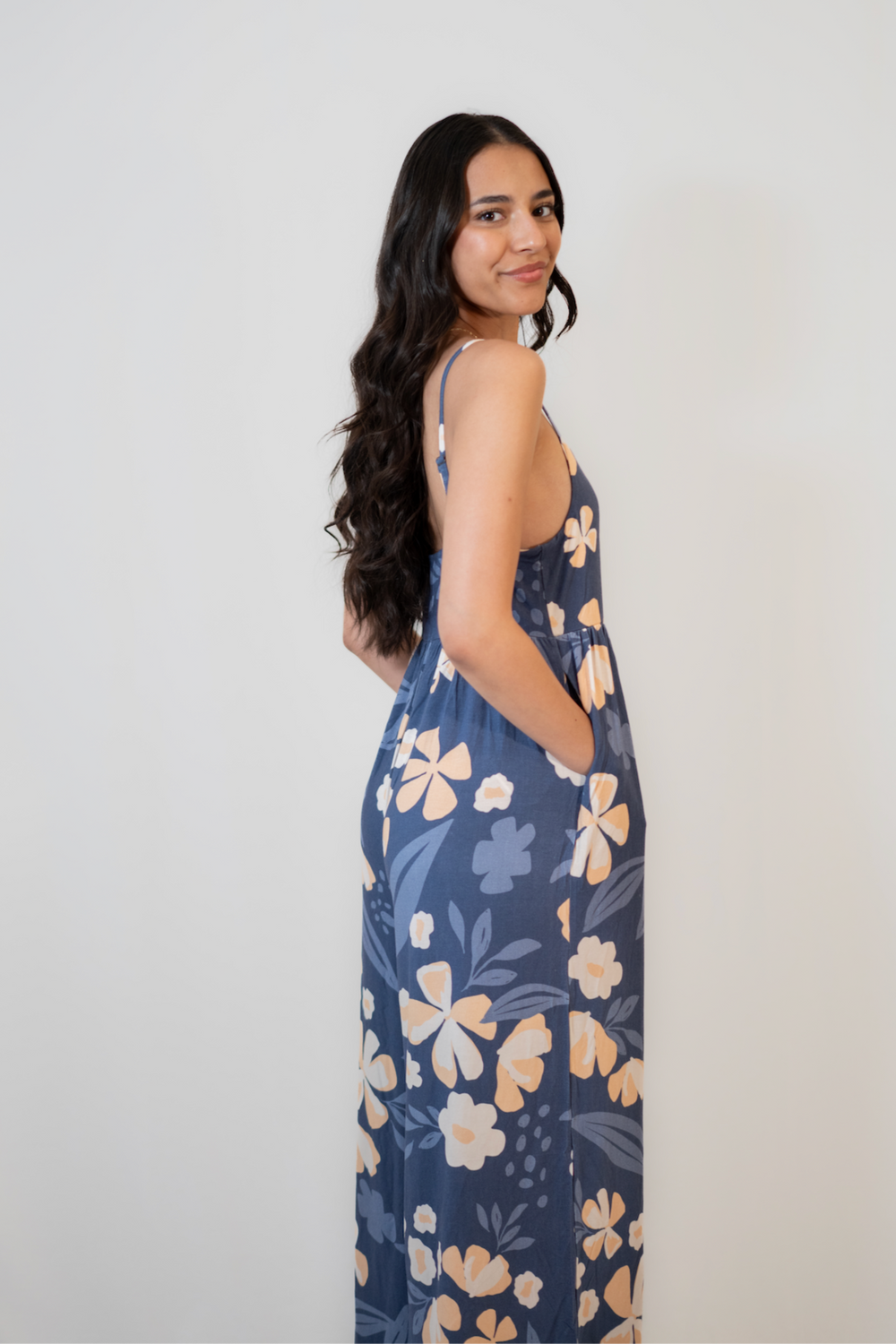 Micah Jumpsuit in Blue Valley