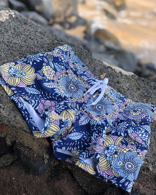 Cinnamon Girl Board Shorts Teagan Boardshorts in Manoa Garden