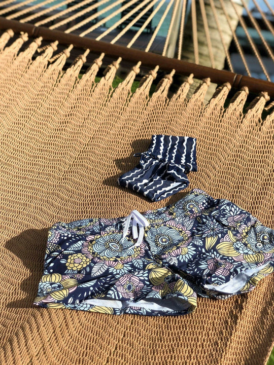Cinnamon Girl Board Shorts Teagan Boardshorts in Manoa Garden
