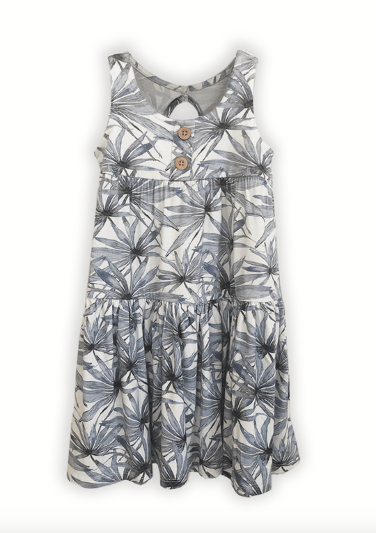 girls palm print dress