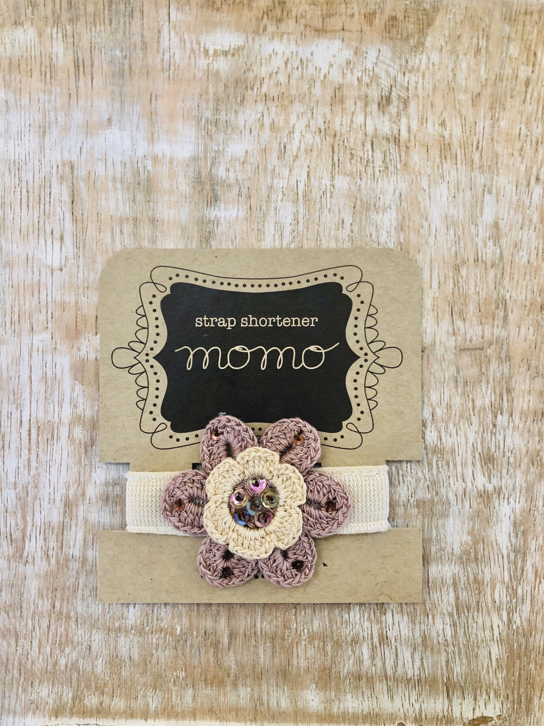 Momo Strap Shortener Strap Shortener Latte Flower